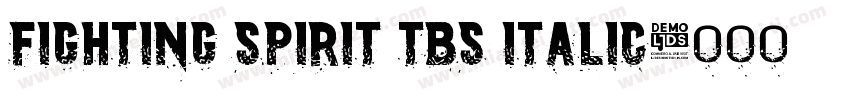 Fighting Spirit TBS Italic字体转换
